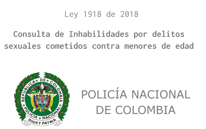 Inhabilidades impuestas por delitos sexuales cometidos contra menores de edad, según la Ley 1918 de 2018
